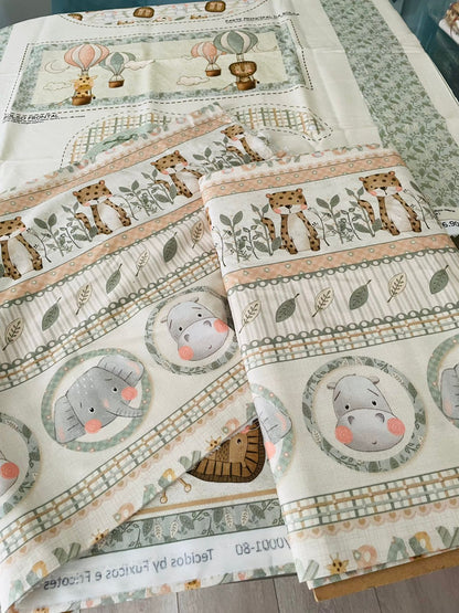 Tricoline 100% Algodón - CN029 Cenefas Safari Fuxicos (50 x 150)