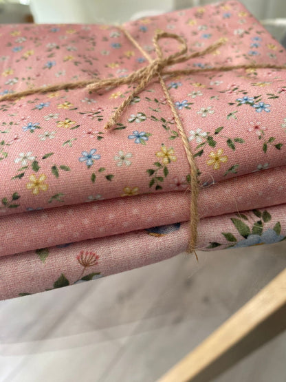 Tricoline 100% Algodón  - CP037 PACK  - Compose Rosa (3 telas de 50 x 150 cada)