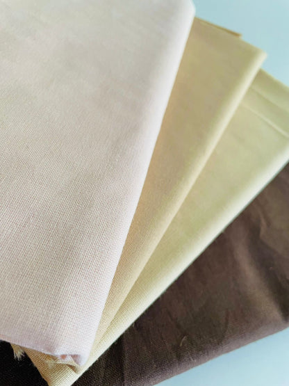 Tricoline 100% Algodón  - PK013 PACK PIEL DE MUÑECA 30 cm