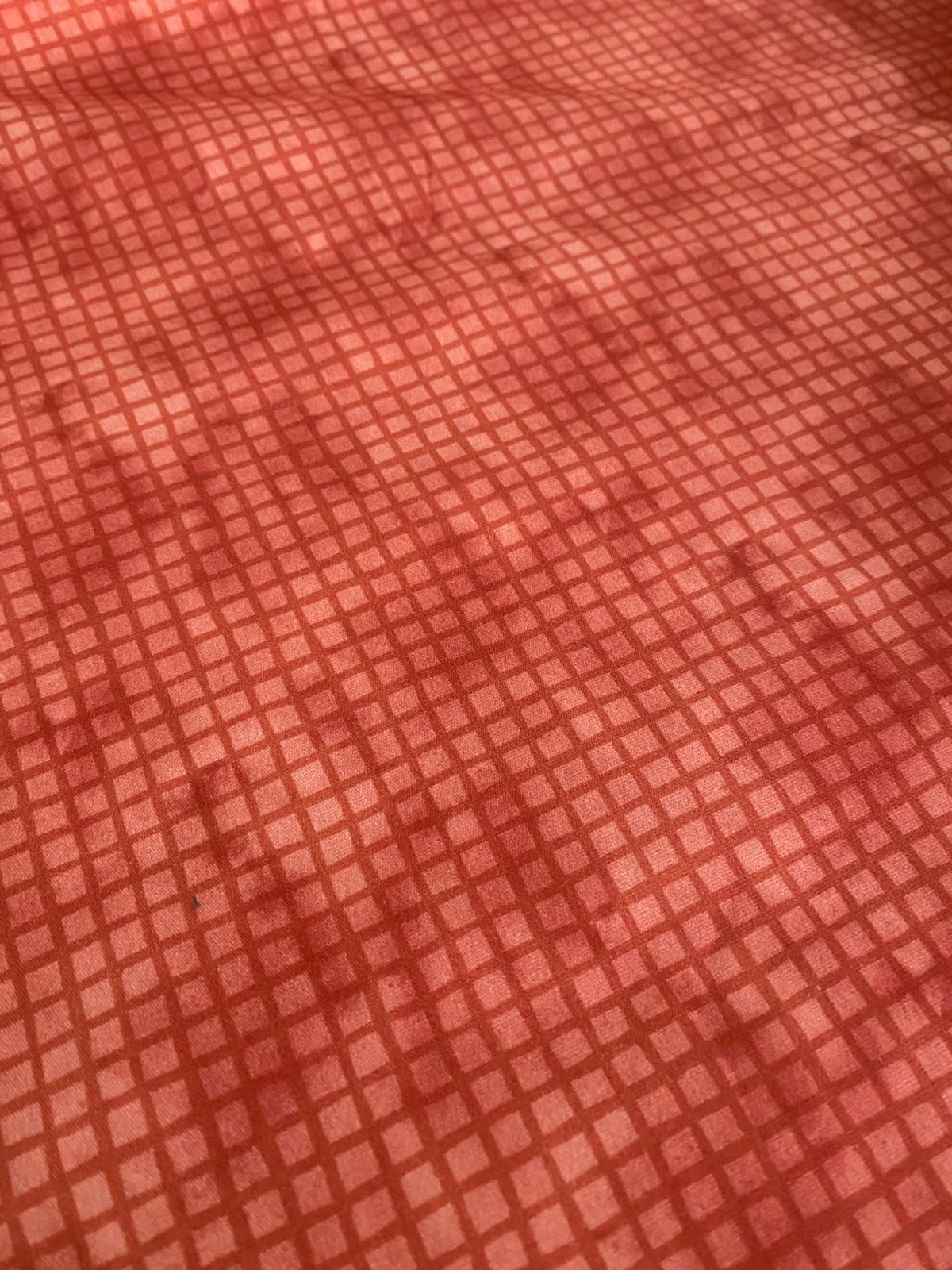 Tricoline 100% Algodón - EX062 Cuadrille Guava (50 x 150)