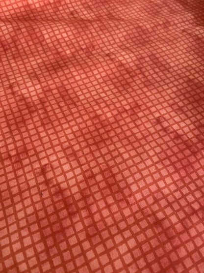 Tricoline 100% Algodón - EX062 Cuadrille Guava (50 x 150)