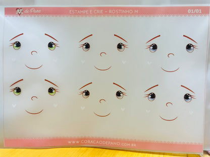 CP077 Sticker - Carita Muñeca M (Parche)