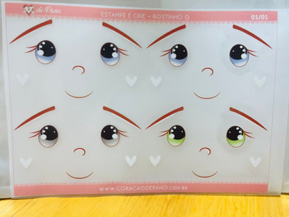 CP078 Sticker - Carita Muñeca L (Parche)