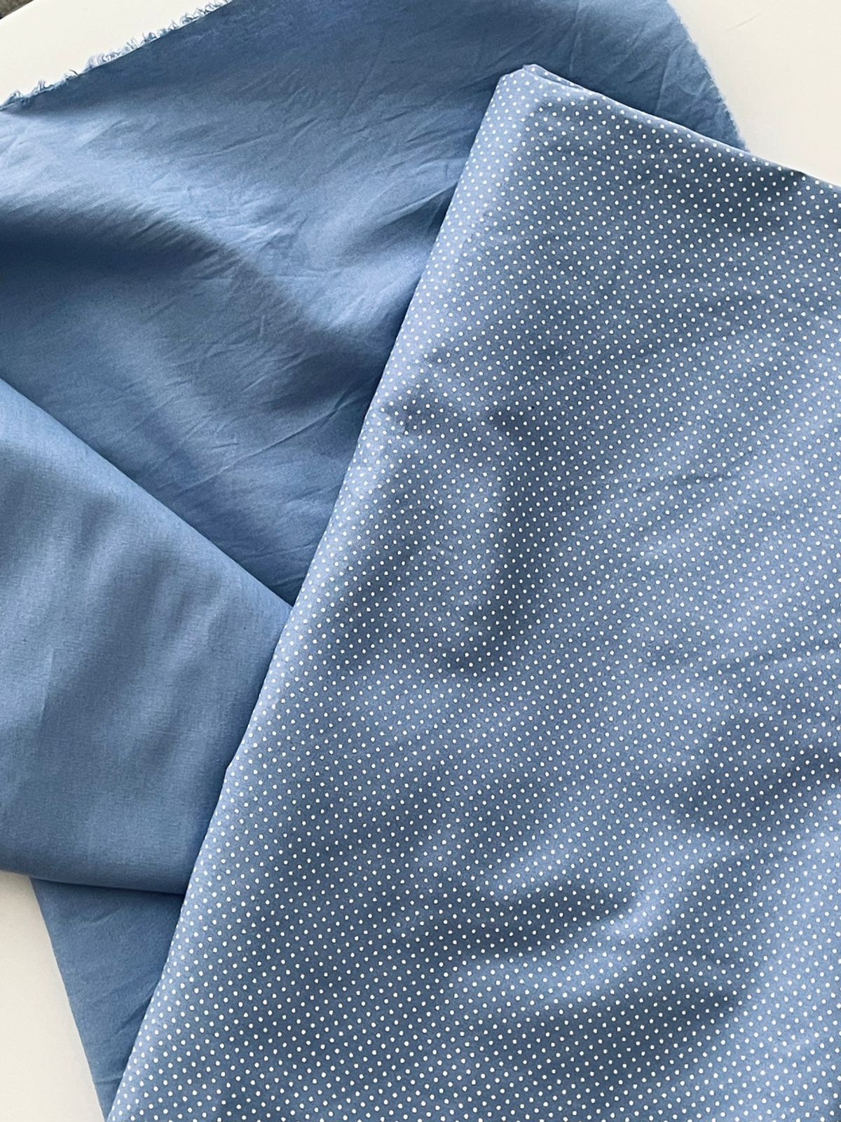 Tricoline 100% Algodón - TT108 Tinto liso azul grisáceo (50 x 150)