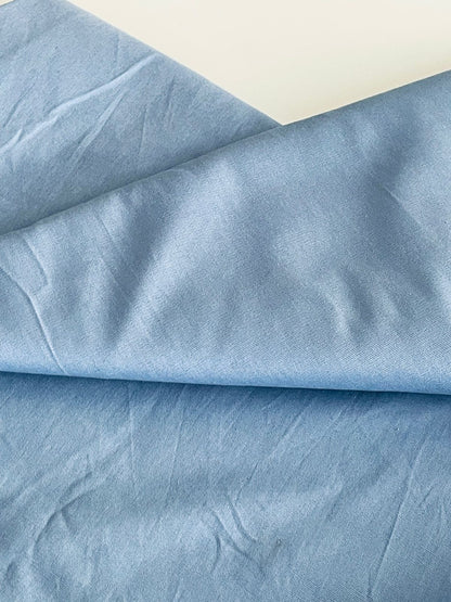 Tricoline 100% Algodón - TT108 Tinto liso azul grisáceo (50 x 150)