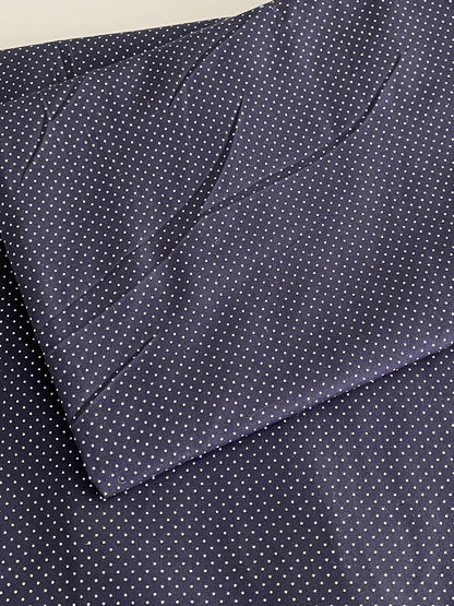 Tricoline 100% Algodón - TT110 Tinto puntitos azul marino (50 x 150)