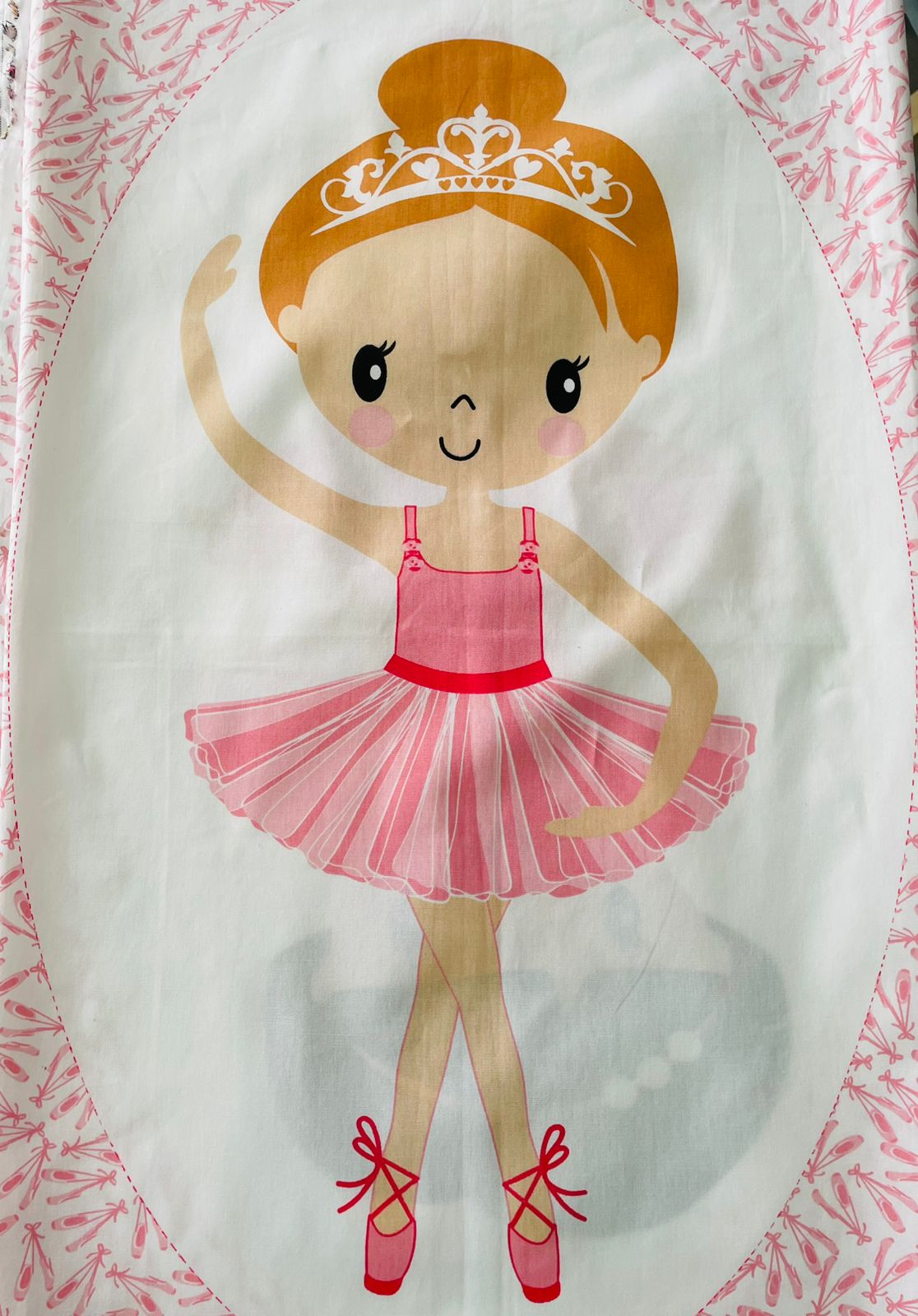 Tricoline 100% Algodón  - PT100 Patrón PANEL 4 BAILARINAS (50 x 150)