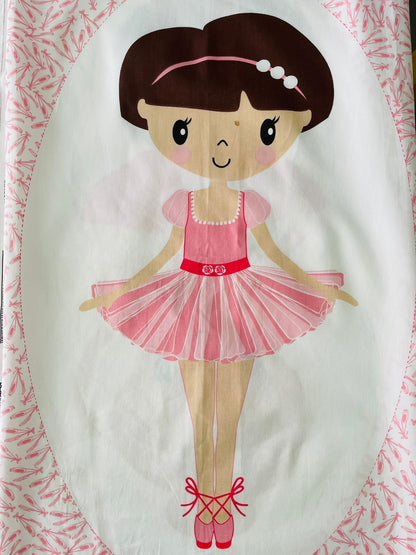 Tricoline 100% Algodón  - PT100 Patrón PANEL 4 BAILARINAS (50 x 150)