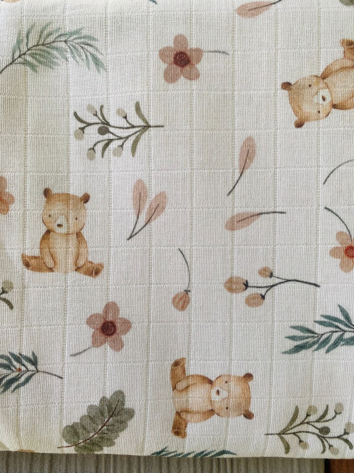 A07 - Tela Gasa / Muselina Estampada (Metro x 75 cm de acho)