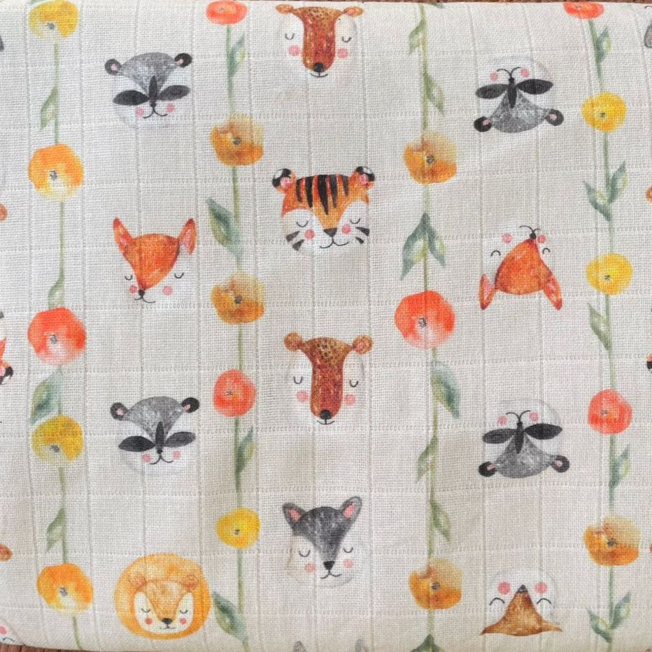 A07 - Tela Gasa / Muselina Estampada (Metro x 75 cm de acho)