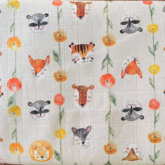 A07 - Tela Gasa / Muselina Estampada (Metro x 75 cm de acho)