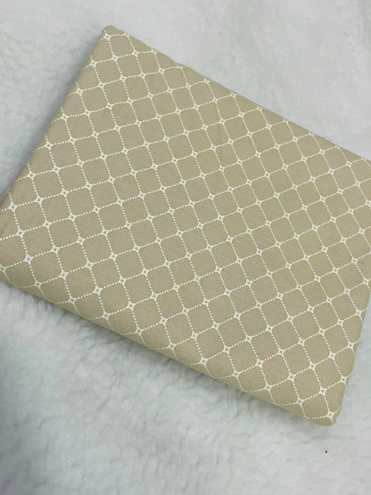 Tricoline 100% algodón - TT009 Tinto Compose Beige (50 x 150)