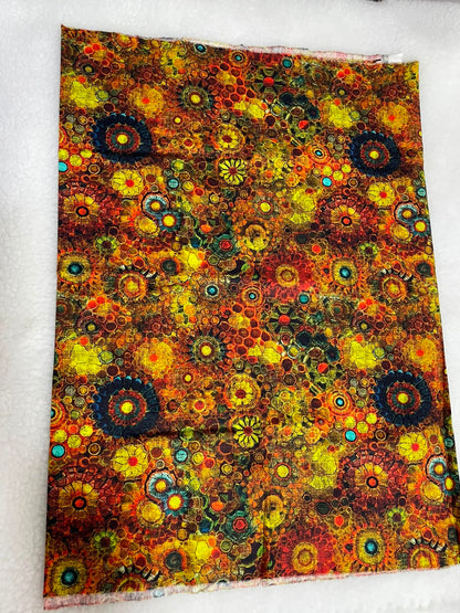 Tricoline 100% Algodón - EX081 Exclusiva DN Mosaicos Cafe (50 x 150)