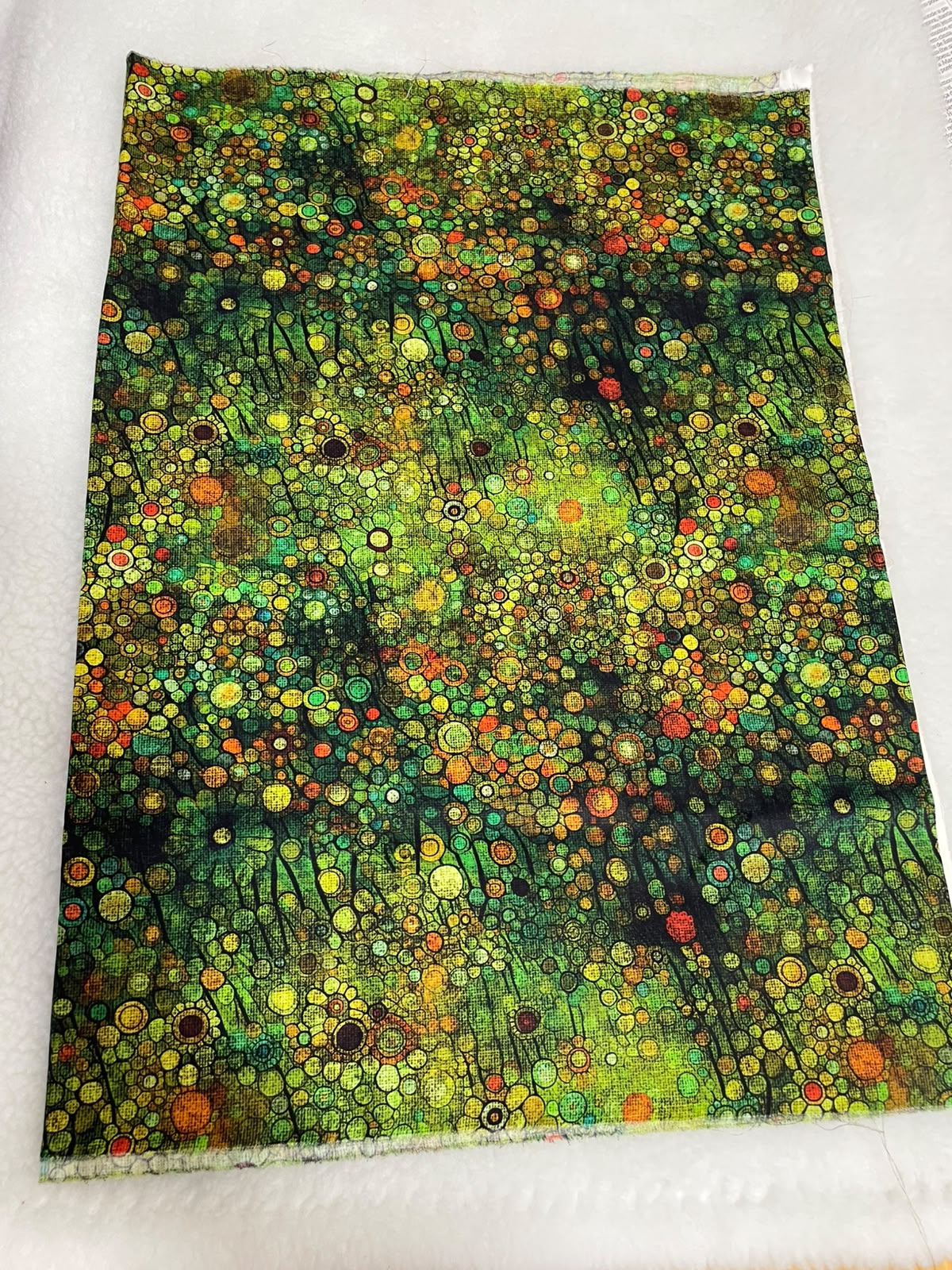 Tricoline 100% Algodón - EX083 Exclusiva DN Floral Verde (50 x 150)