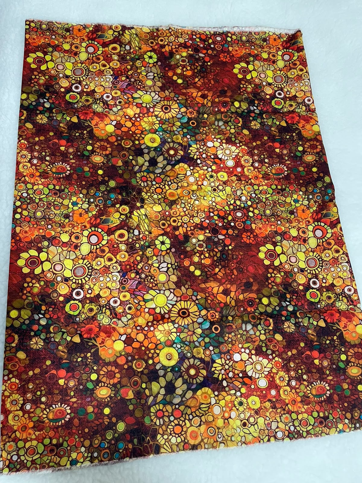 Tricoline 100% Algodón - EX084 Exclusiva DN Floral Cafe (50 x 150)