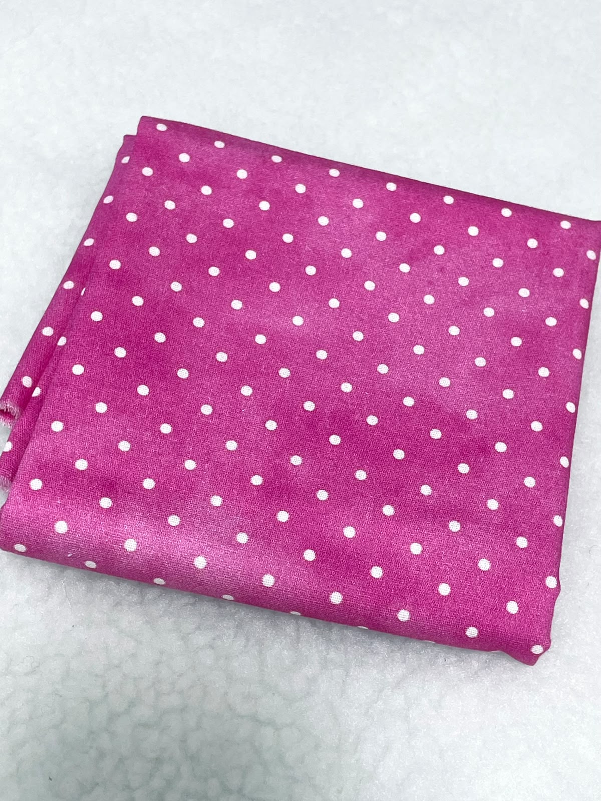 Tricoline 100% algodón - EX088 Exclusiva Puntitos Fucsia Neon (50 x 150)