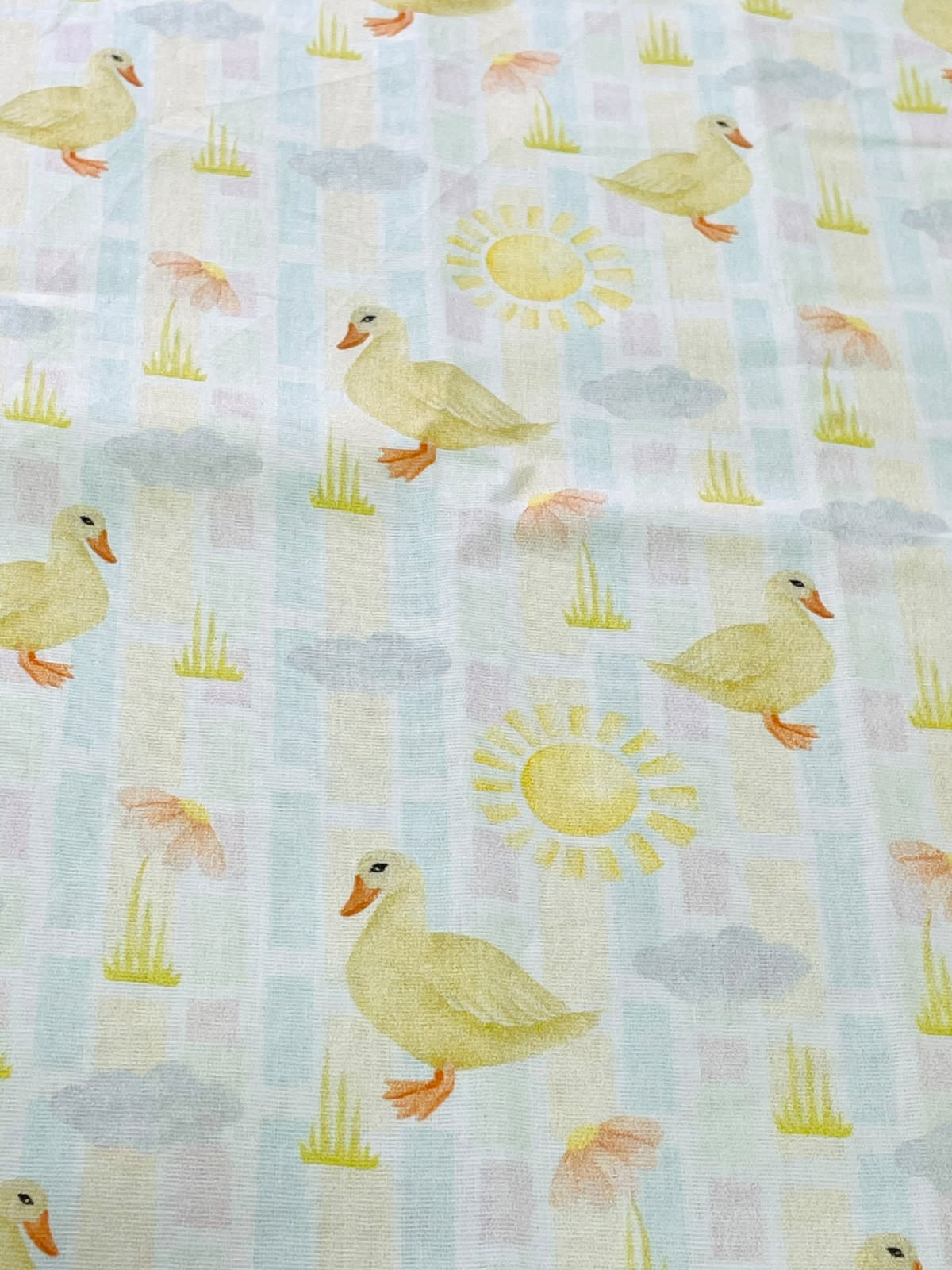 Tricoline 100% Algodón - DG056 Patos (50 x 150)