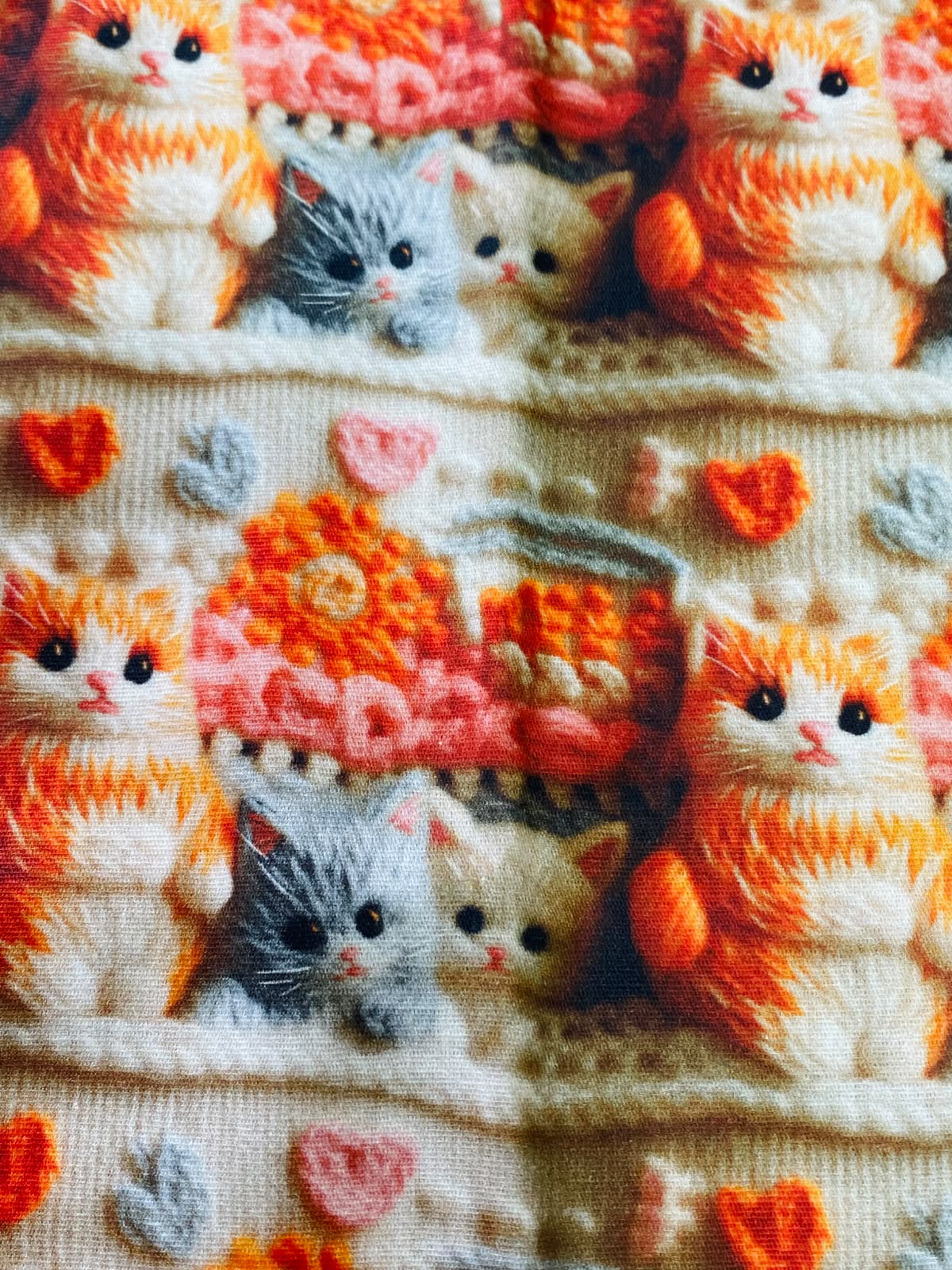 Tricoline 100% Algodón - 3D030 Gatitos 5 (50 x 150)