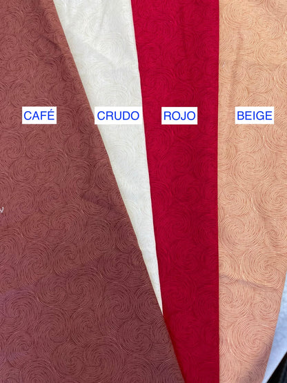 Tricoline 100% Algodón - TT095 Tinto Textura IBIRA Rojo (50 x 150)