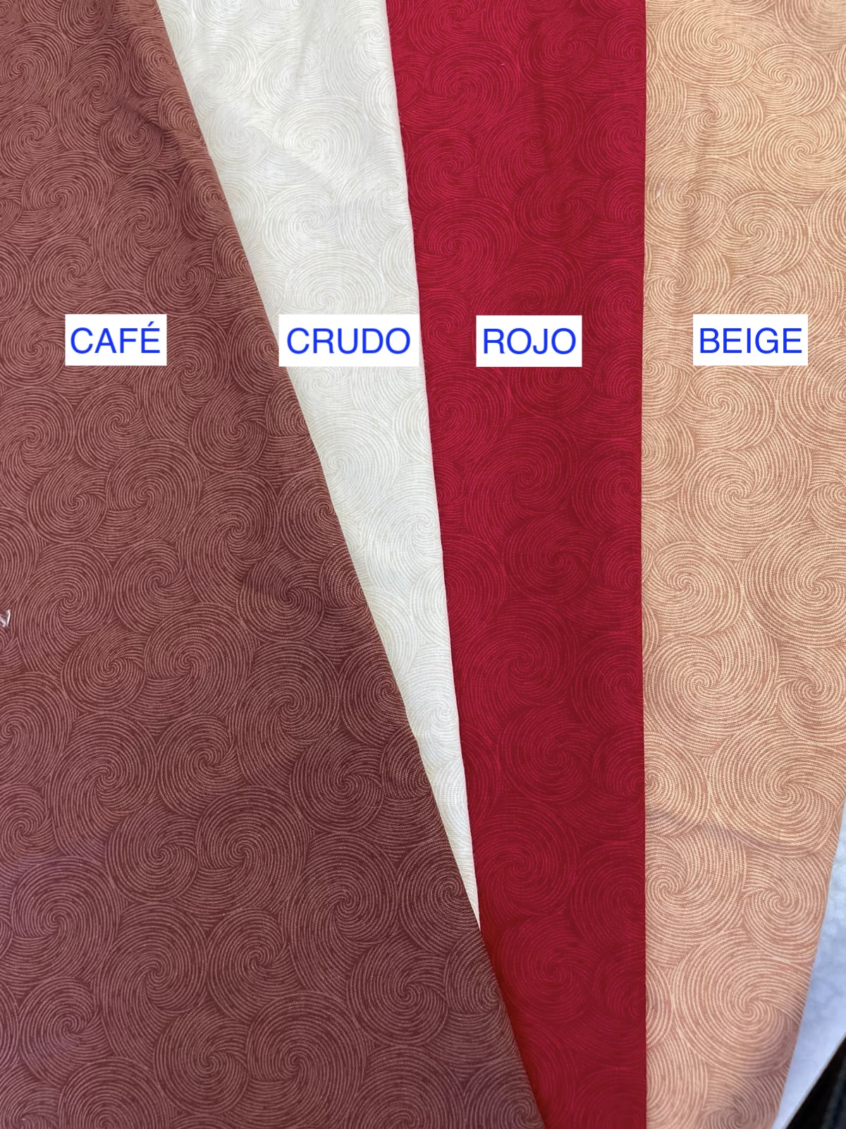 Tricoline 100% Algodón - TT097 Tinto Textura IBIRA Cafe (50 x 150)