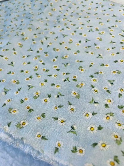 Tricoline 100% Algodón - DG054 Florecitas Margarita (50 x 150)