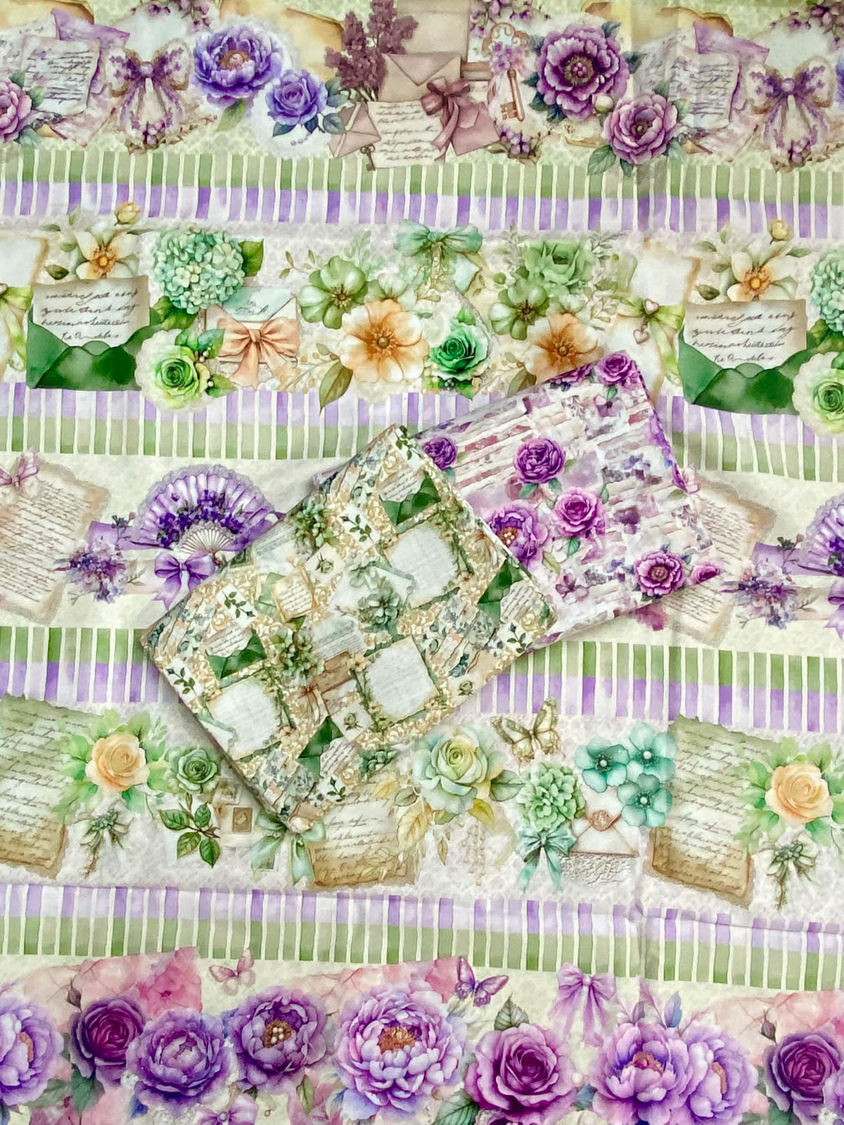 Tricoline 100% Algodón - CN023 Cenefas Floral 3 (50 x 150)