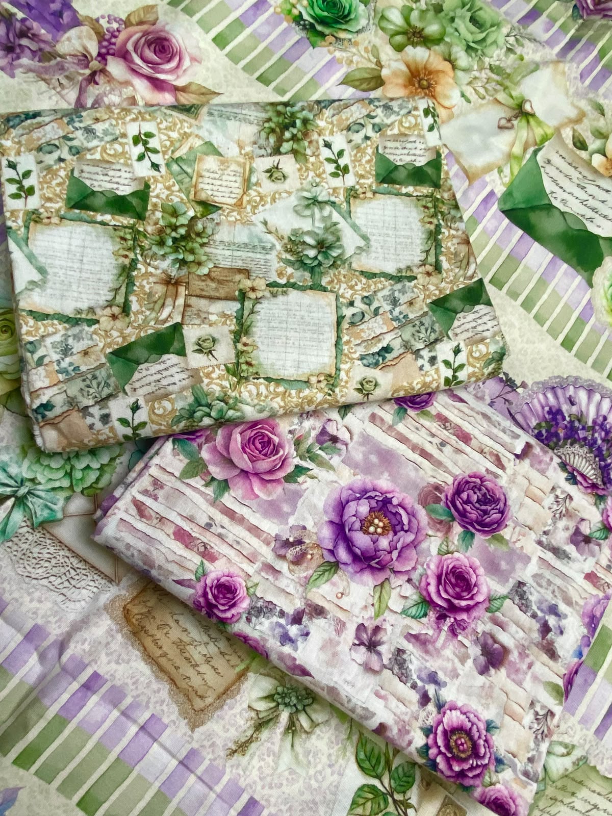 Tricoline 100% Algodón - CN023 Cenefas Floral 3 (50 x 150)