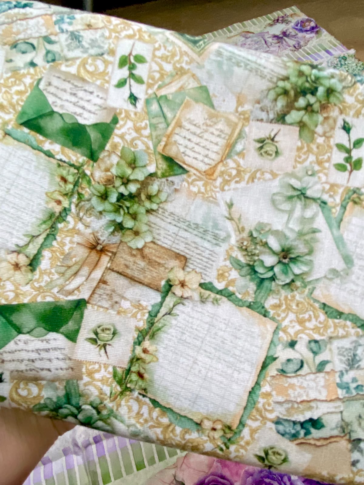 Tricoline 100% Algodón - CN023 Cenefas Floral 3 (50 x 150)