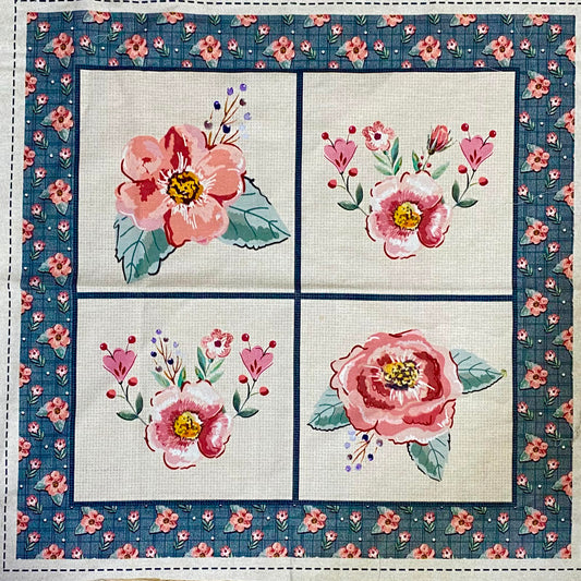 Tricoline 100% Algodón  - PT110 Patrón Panel Requinte 2 (45 x 45)