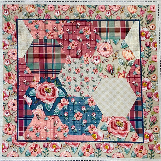 Tricoline 100% Algodón  - PT111 Patrón Panel Requinte 3 (45 x 45)