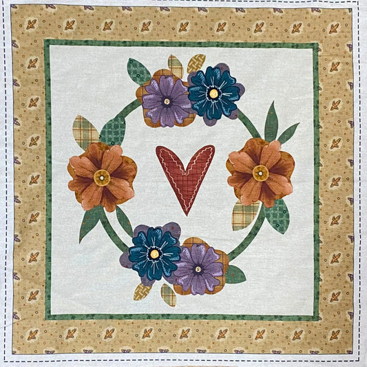 Tricoline 100% Algodón  - PT118 Patrón Panel Aplique (45 x 45)