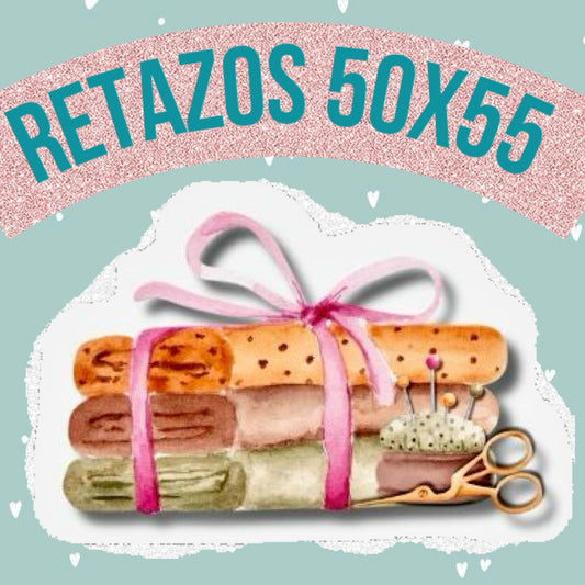 RETAZOS 50 x 55 - Tricoline 100% Algodón