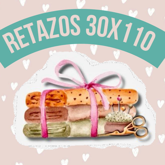 RETAZOS 30 x 110 - Tricoline 100% Algodón