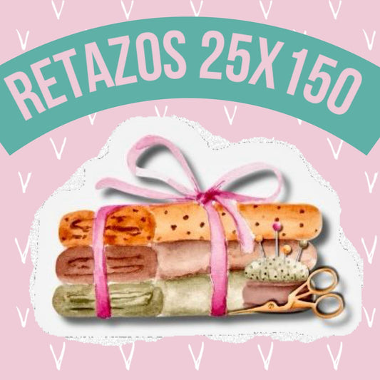 RETAZOS 25 x 150 - Tricoline 100% Algodón