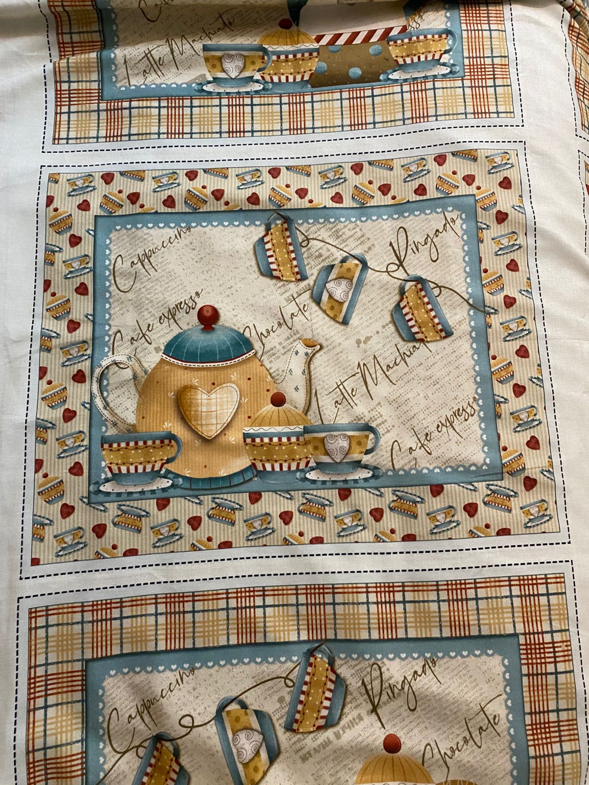 Tricoline 100% Algodón  - PT072 Patrón Individual Té Amarillo  (49 x 150)