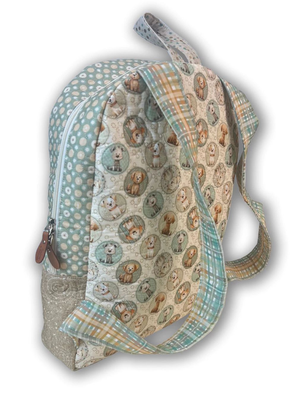 Tricoline 100% Algodón  - PT075 Patrón Mochila Dog (50 x 150)