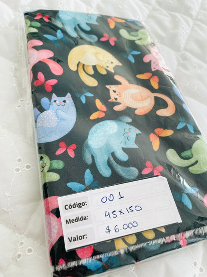 RETAZOS VARIADOS 1 - Tricoline 100% Algodón