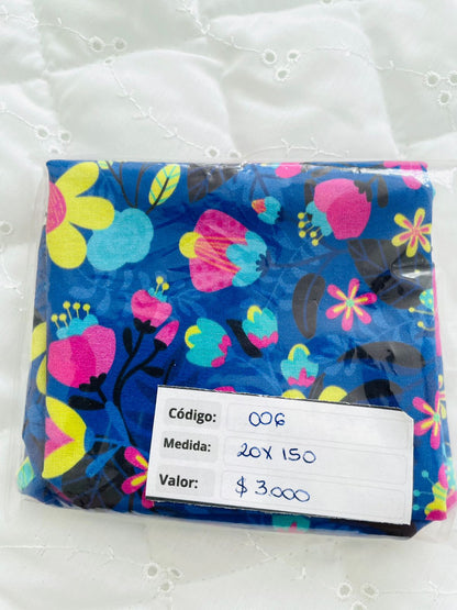 RETAZOS VARIADOS 1 - Tricoline 100% Algodón