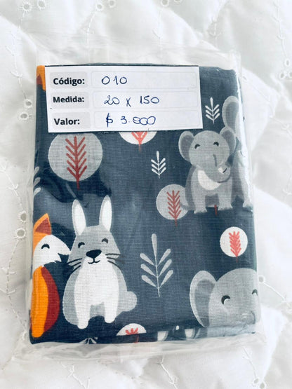 RETAZOS VARIADOS 1 - Tricoline 100% Algodón