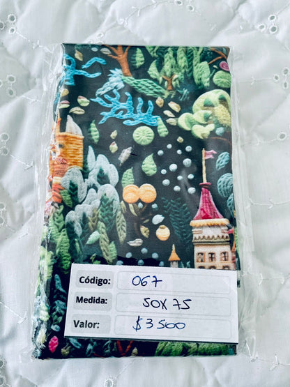 RETAZOS de 50 x 75 - Tricoline 100% Algodón