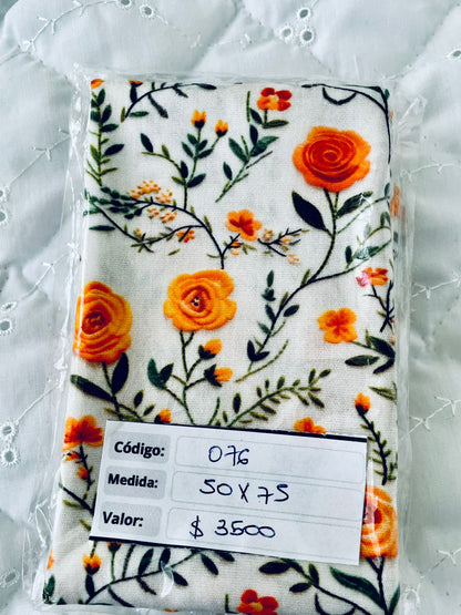 RETAZOS de 50 x 75 - Tricoline 100% Algodón