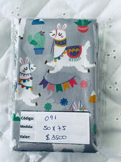 RETAZOS de 50 x 75 - Tricoline 100% Algodón