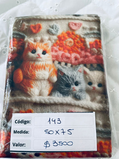 RETAZOS de 50 x 75 - Tricoline 100% Algodón