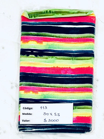 RETAZOS VARIADOS 2 - Tricoline 100% Algodón