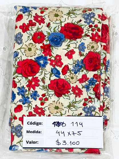 RETAZOS VARIADOS 2 - Tricoline 100% Algodón