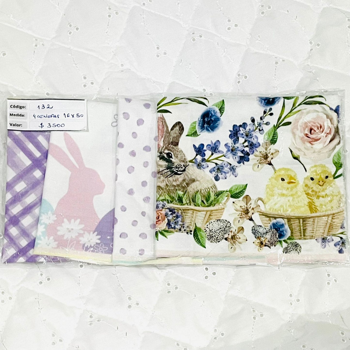 RETAZOS VARIADOS 2 - Tricoline 100% Algodón