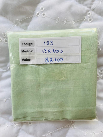 RETAZOS VARIADOS 3 - Tricoline 100% Algodón