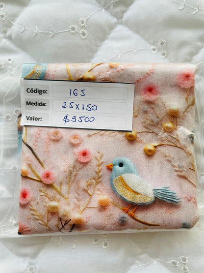 RETAZOS VARIADOS 3 - Tricoline 100% Algodón