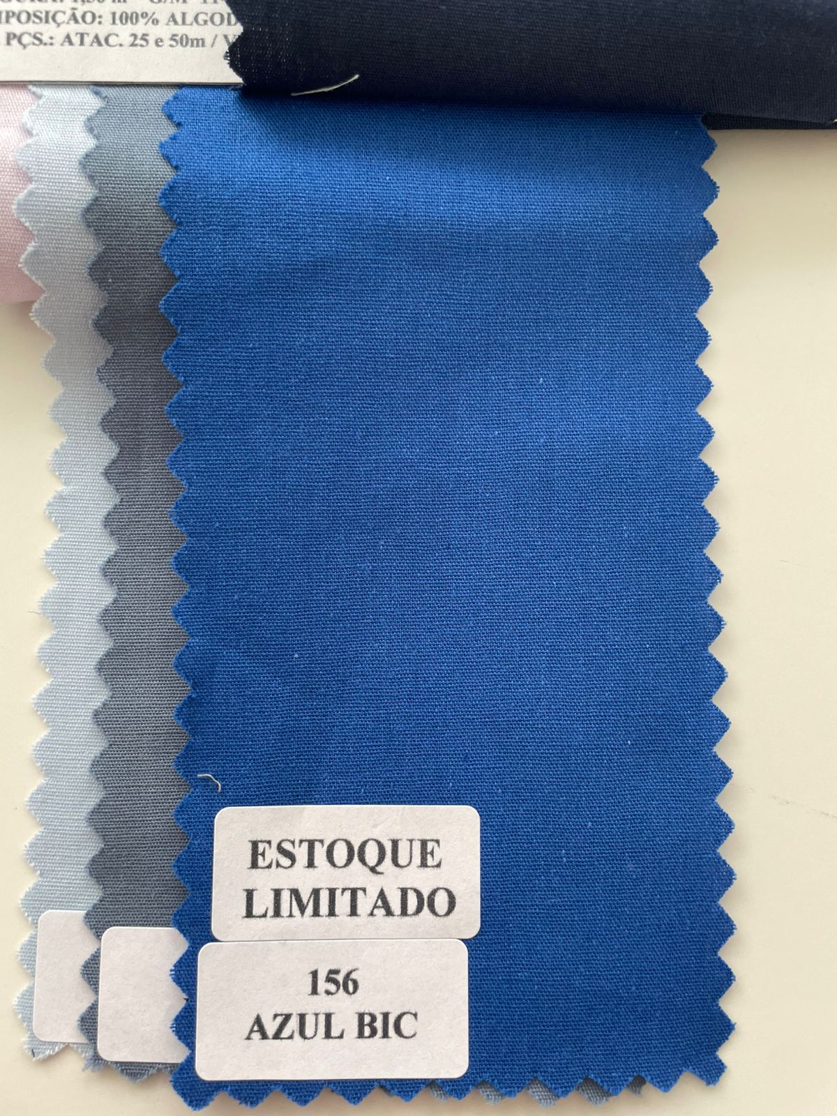 A05 - Tela Tricoline 100% Algodón - Liso (50x150)