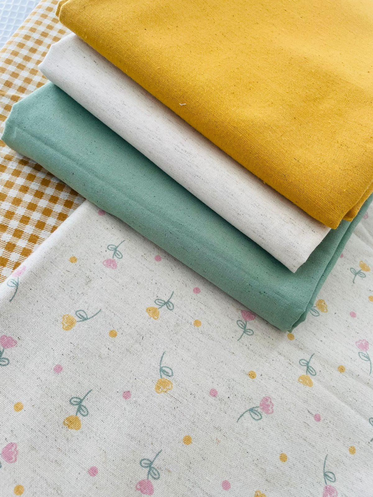 A06 - Tela Lino Algodón ESTAMPADO (50x150)